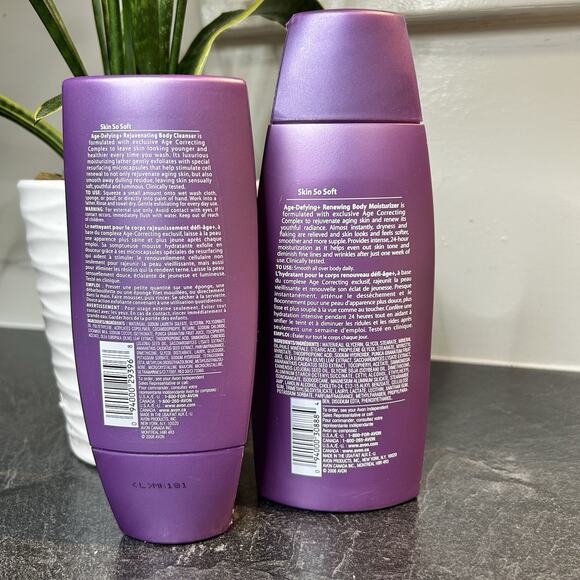 2008 Avon Skin So Soft‎ Renew & Refresh Age Defying Body Cleanser & Moisturizer - Picture 2 of 5